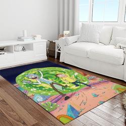 rick and morty cartoon tv show retangle carpet area rug home decor best gift for family light room rm10