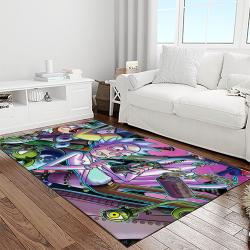 rick and morty cartoon tv show retangle carpet area rug home decor best gift for family light room rm12