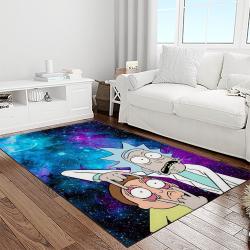 rick and morty cartoon tv show retangle carpet area rug home decor best gift for family light room rm14