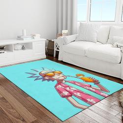 rick and morty cartoon tv show retangle carpet area rug home decor best gift for family light room rm15