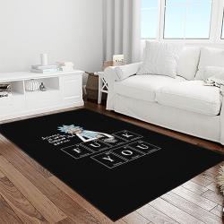 rick and morty cartoon tv show retangle carpet area rug home decor best gift for family light room rm17