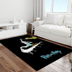 rick and morty cartoon tv show retangle carpet area rug home decor best gift for family light room rm19