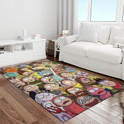 rick and morty cartoon tv show retangle carpet area rug home decor best gift for family light room rm20