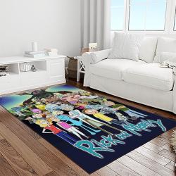 rick and morty cartoon tv show retangle carpet area rug home decor best gift for family light room rm22
