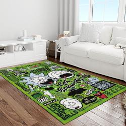 rick and morty cartoon tv show retangle carpet area rug home decor best gift for family light room rm26