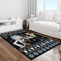 rick and morty cartoon tv show retangle carpet area rug home decor best gift for family light room rm36