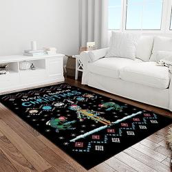 rick and morty cartoon tv show retangle carpet area rug home decor best gift for family light room rm40