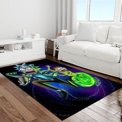 rick and morty cartoon tv show retangle carpet area rug home decor best gift for family light room rm5