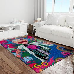 rick and morty cartoon tv show retangle carpet area rug home decor best gift for family light room rm7