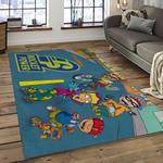 rocket power action cartoon retangle carpet area rug home decor best gift for fan and friends dark room rp15