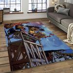 rocket power action cartoon retangle carpet area rug home decor best gift for fan and friends dark room rp2