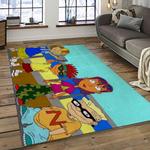 rocket power action cartoon retangle carpet area rug home decor best gift for fan and friends dark room rp21