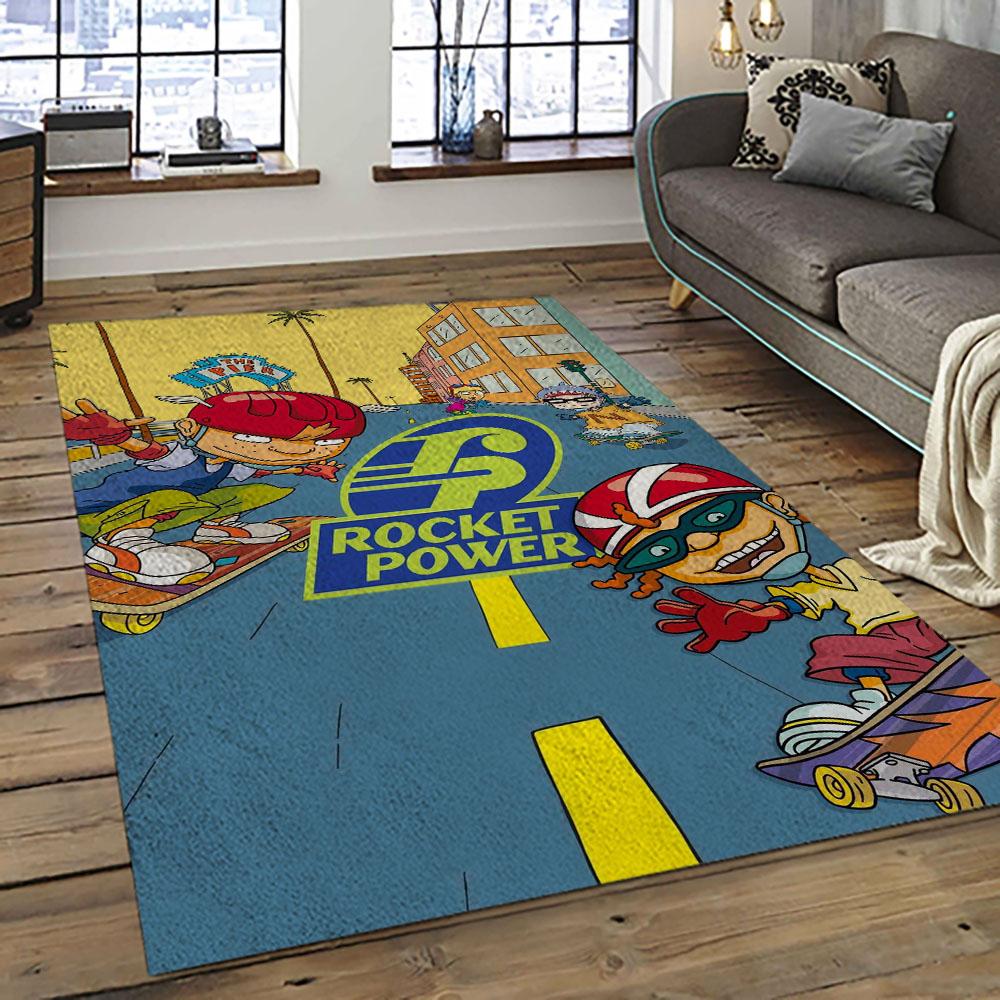 Rocket Power Action Cartoon Retangle Carpet Area Rug Home Decor Best Gift For Fan And Friends RP22 rocket power action cartoon retangle carpet area rug home decor best gift for fan and friends dark room rp22