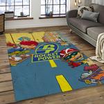rocket power action cartoon retangle carpet area rug home decor best gift for fan and friends dark room rp22