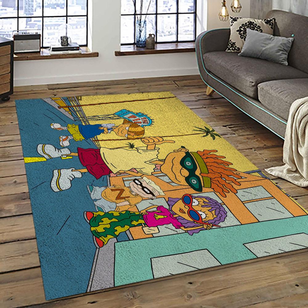 Rocket Power Action Cartoon Retangle Carpet Area Rug Home Decor Best Gift For Fan And Friends RP24 rocket power action cartoon retangle carpet area rug home decor best gift for fan and friends dark room rp24