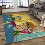 rocket power action cartoon retangle carpet area rug home decor best gift for fan and friends dark room rp24