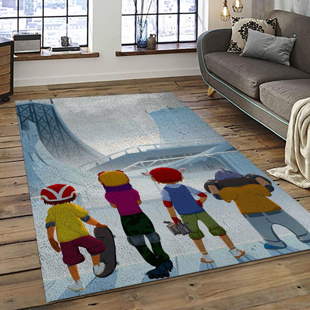 Rocket Power Action Cartoon Retangle Carpet Area Rug Home Decor Best Gift For Fan And Friends RP25 rocket power action cartoon retangle carpet area rug home decor best gift for fan and friends dark room rp25