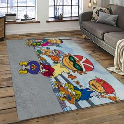 Rocket Power Action Cartoon Retangle Carpet Area Rug Home Decor Best Gift For Fan And Friends RP29