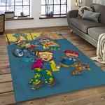 rocket power action cartoon retangle carpet area rug home decor best gift for fan and friends dark room rp31