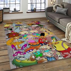 Rocket Power Action Cartoon Retangle Carpet Area Rug Home Decor Best Gift For Fan And Friends RP32