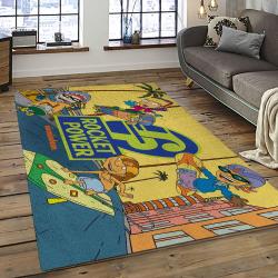 Rocket Power Action Cartoon Retangle Carpet Area Rug Home Decor Best Gift For Fan And Friends RP36