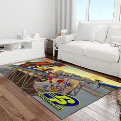 rocket power action cartoon retangle carpet area rug home decor best gift for fan and friends light room rp12