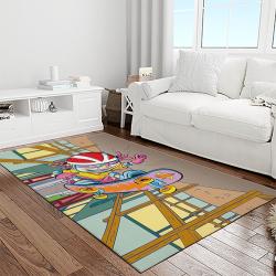 rocket power action cartoon retangle carpet area rug home decor best gift for fan and friends light room rp13