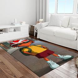 rocket power action cartoon retangle carpet area rug home decor best gift for fan and friends light room rp18