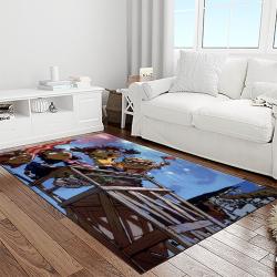rocket power action cartoon retangle carpet area rug home decor best gift for fan and friends light room rp2