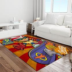 rocket power action cartoon retangle carpet area rug home decor best gift for fan and friends light room rp20