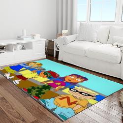 rocket power action cartoon retangle carpet area rug home decor best gift for fan and friends light room rp21
