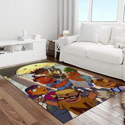 rocket power action cartoon retangle carpet area rug home decor best gift for fan and friends light room rp27