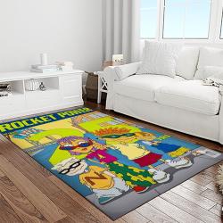 rocket power action cartoon retangle carpet area rug home decor best gift for fan and friends light room rp3
