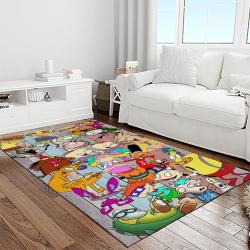rocket power action cartoon retangle carpet area rug home decor best gift for fan and friends light room rp32