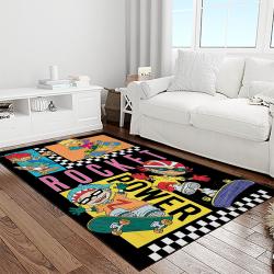rocket power action cartoon retangle carpet area rug home decor best gift for fan and friends light room rp7