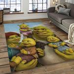 shrek cartoon characters carpet area rug home decor gift best present for friends dark room sk14