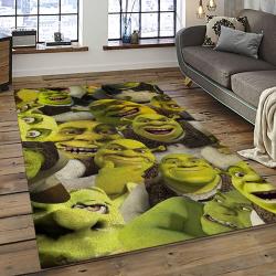 Shrek Cartoon Characters Carpet Area Rug Home Decor Gift Best Present For Friends SK19