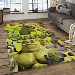 shrek cartoon characters carpet area rug home decor gift best present for friends dark room sk21