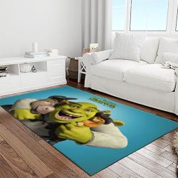 shrek cartoon characters carpet area rug home decor gift best present for friends light room sk11