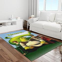 shrek cartoon characters carpet area rug home decor gift best present for friends light room sk28
