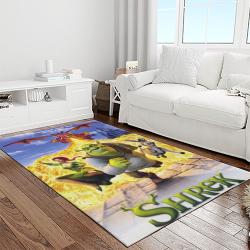 shrek cartoon characters carpet area rug home decor gift best present for friends light room sk29