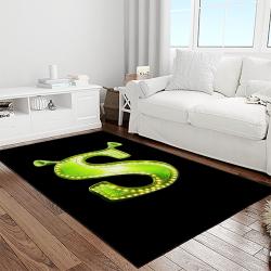 shrek cartoon characters carpet area rug home decor gift best present for friends light room sk7