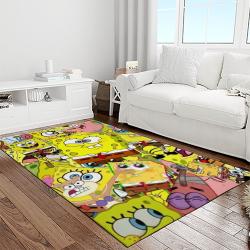 spongebob squarepants cartoon tv show retangle carpet area rug home decor best gift for family light room ssp15