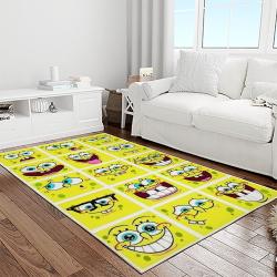 spongebob squarepants cartoon tv show retangle carpet area rug home decor best gift for family light room ssp17