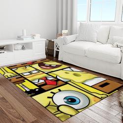 spongebob squarepants cartoon tv show retangle carpet area rug home decor best gift for family light room ssp21
