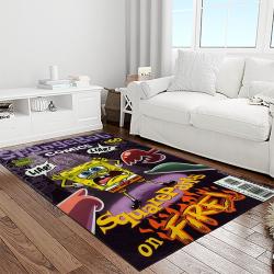 spongebob squarepants cartoon tv show retangle carpet area rug home decor best gift for family light room ssp23