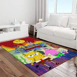 spongebob squarepants cartoon tv show retangle carpet area rug home decor best gift for family light room ssp24