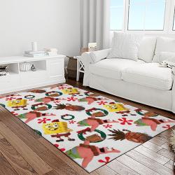 spongebob squarepants cartoon tv show retangle carpet area rug home decor best gift for family light room ssp3