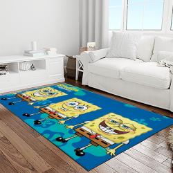 spongebob squarepants cartoon tv show retangle carpet area rug home decor best gift for family light room ssp31