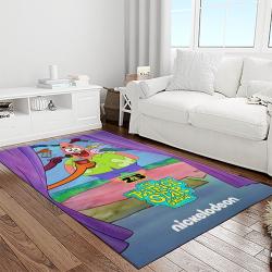 spongebob squarepants cartoon tv show retangle carpet area rug home decor best gift for family light room ssp34